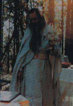 Serving Divine Liturgy during Bright Week on the spot where he is now buried - Copyright � Mary Mansur